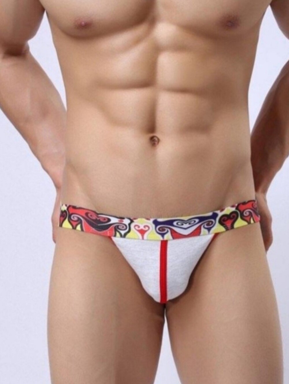 Men's Jock Strap  with Decorative Waistband